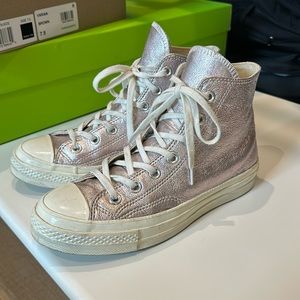 Metallic High Top Converse